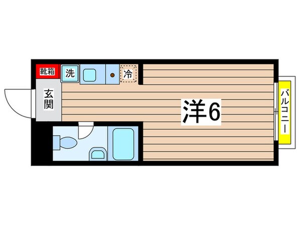 財盛マンション稲城（402）の物件間取画像